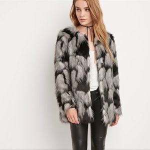 NWOT Faux Fur Coat